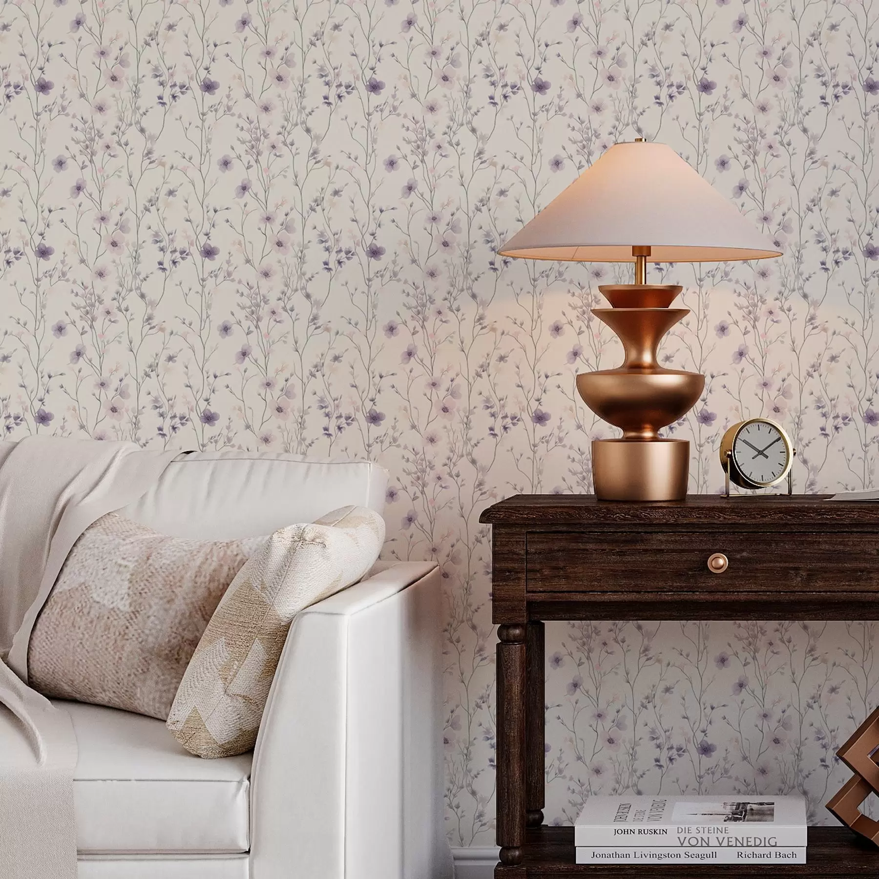 Papier peint photo Petites fleurs sauvages à tiges fines a00003v1