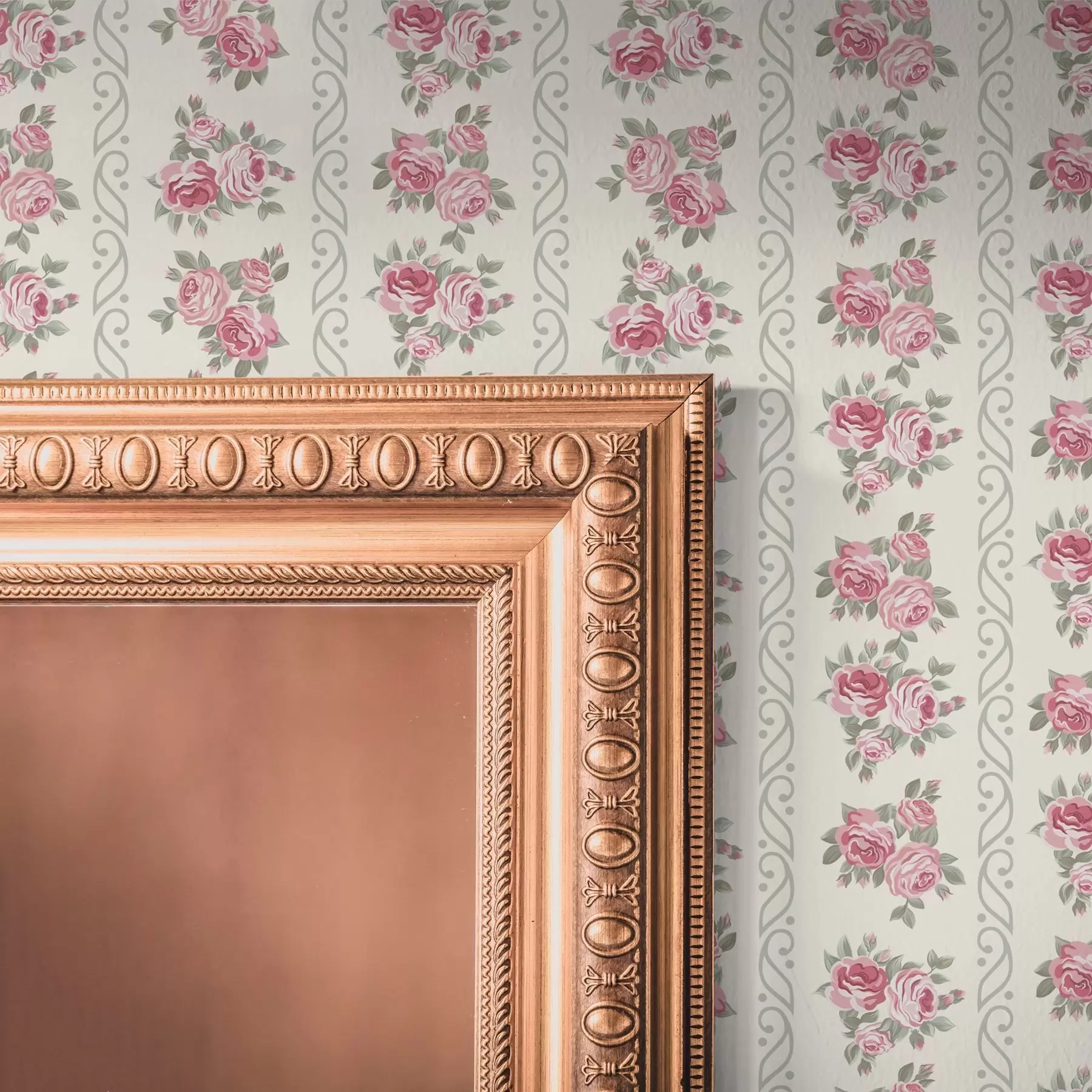 Fotobehang Verticale strepen van rozen a00028