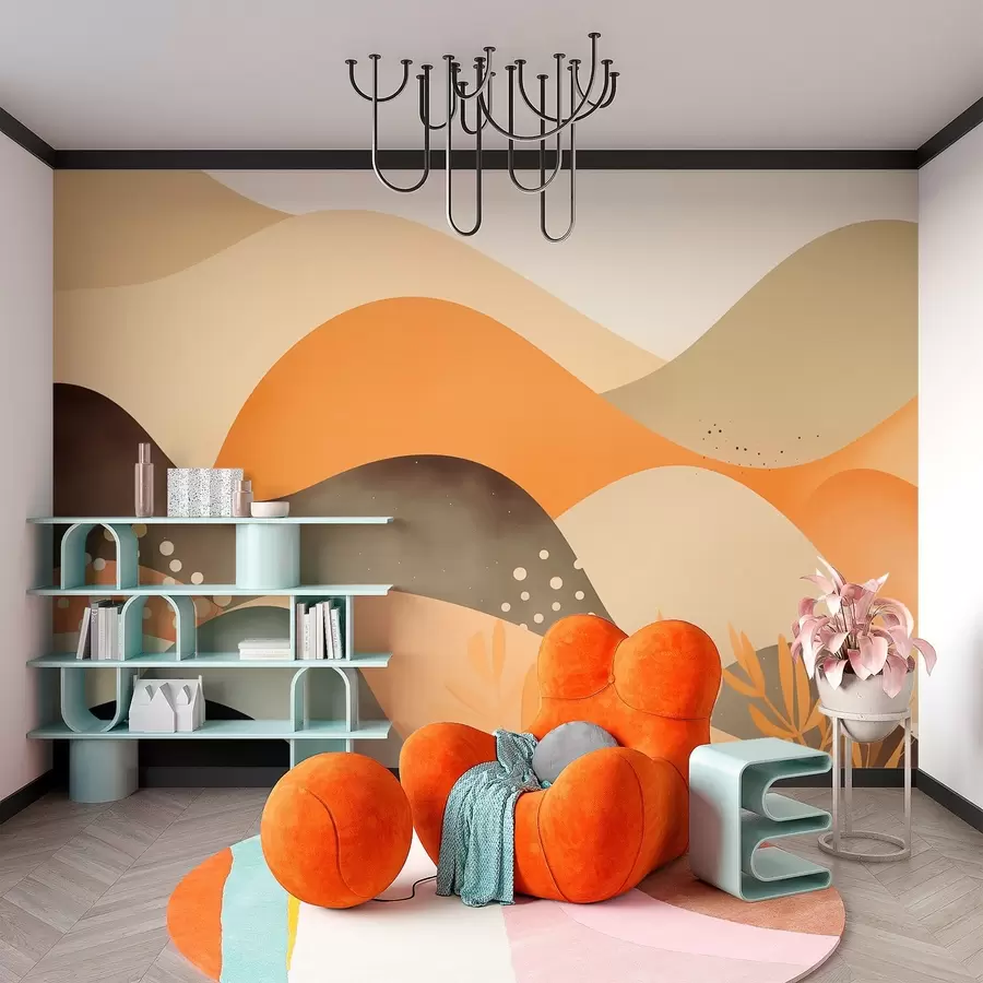 Fotobehang Abstract landschap w03425