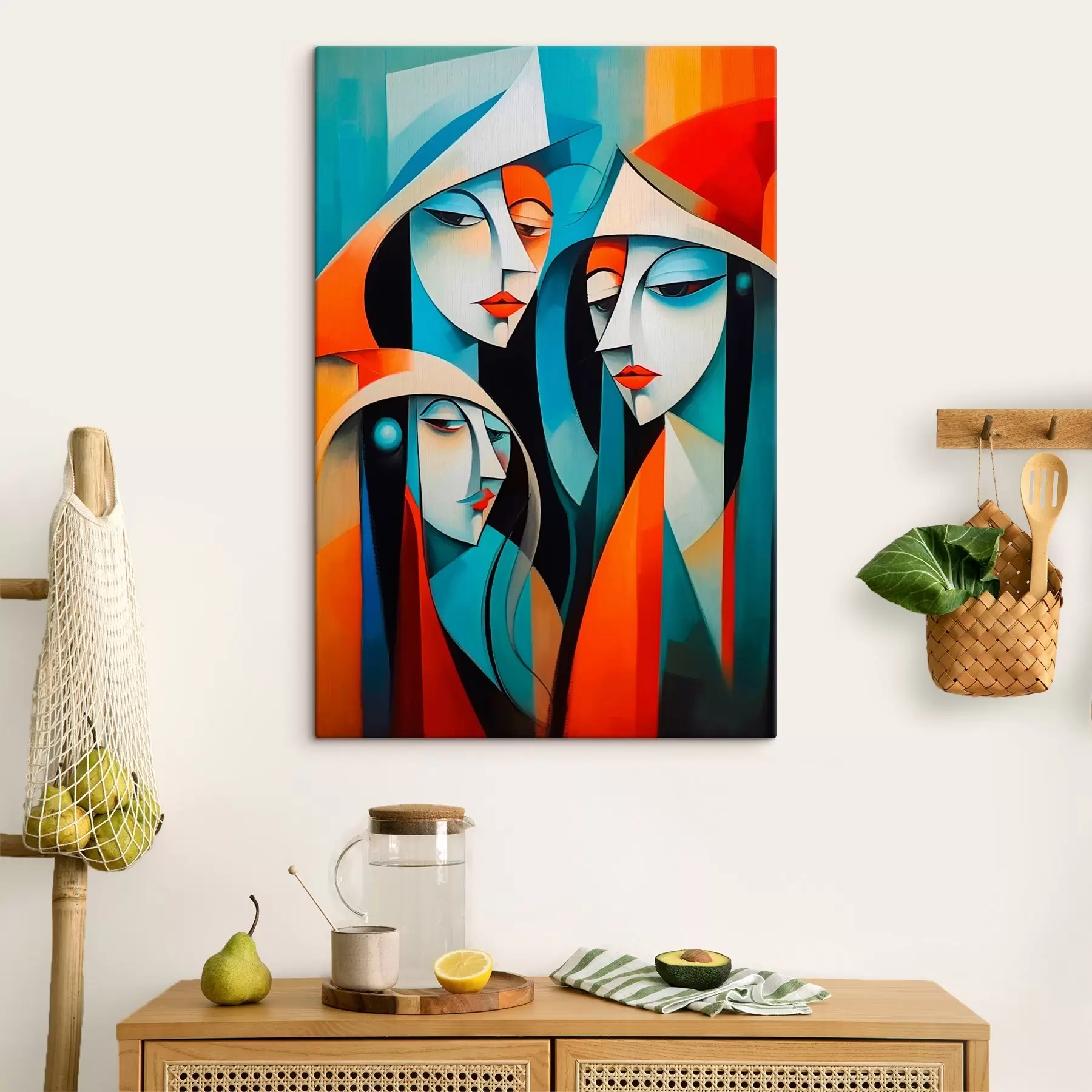 Fotobehang Abstract beeld van vrouwelijke portretten s43411