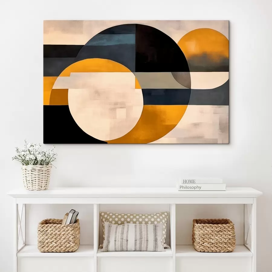  Peintures Composition géométrique dans un style minimaliste s43419