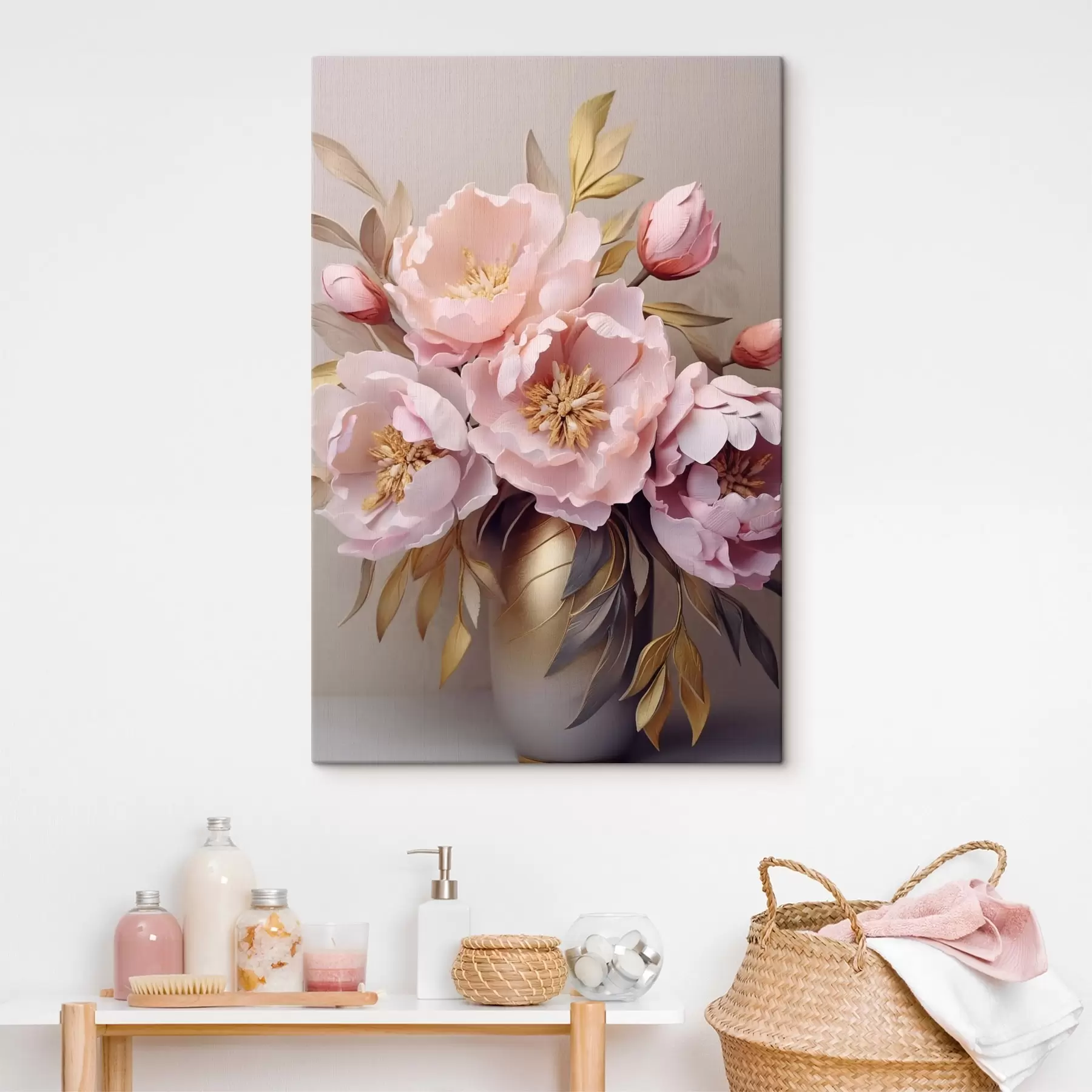  Peintures Vase avec pivoines s43422