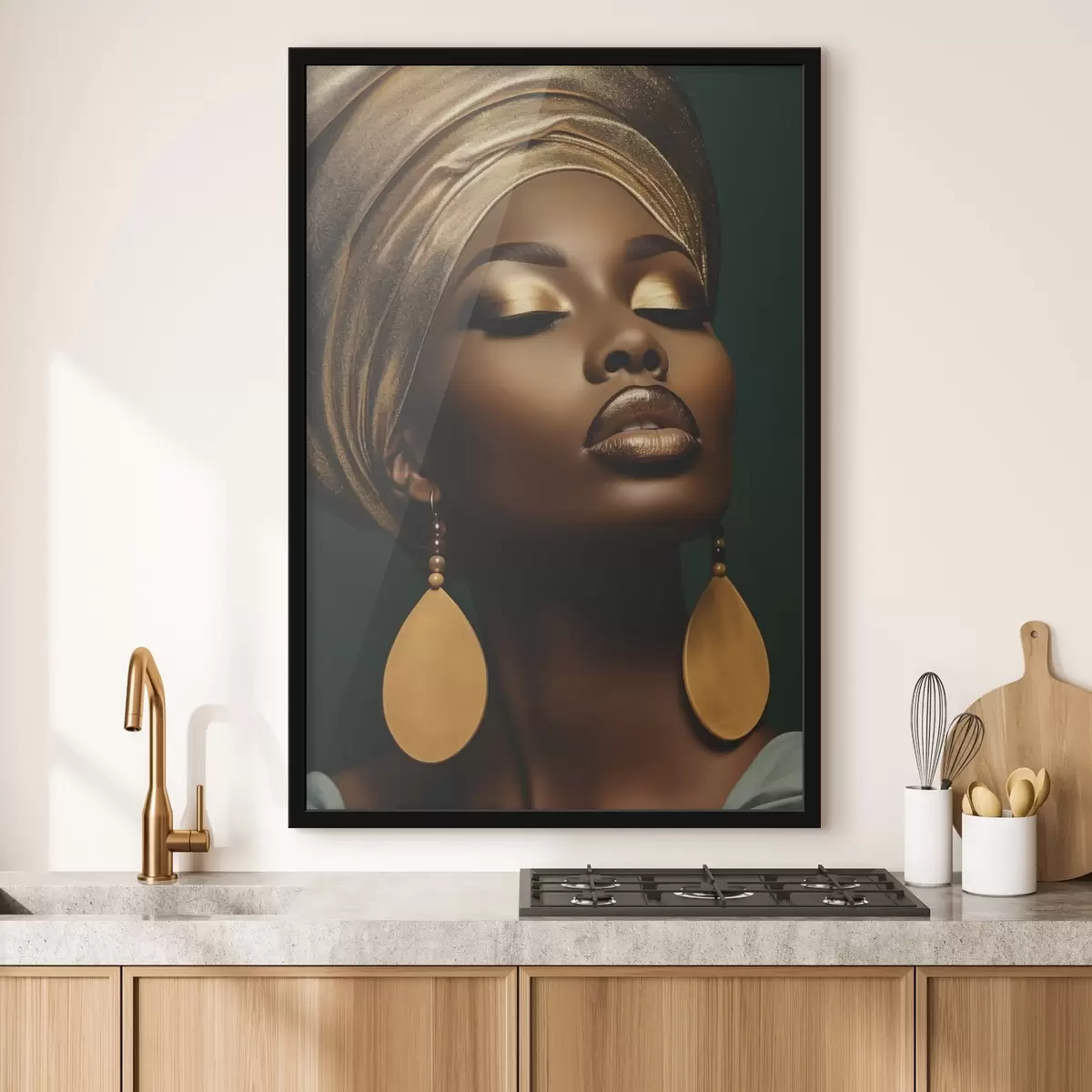 Poster Vrouwelijk portret f43416