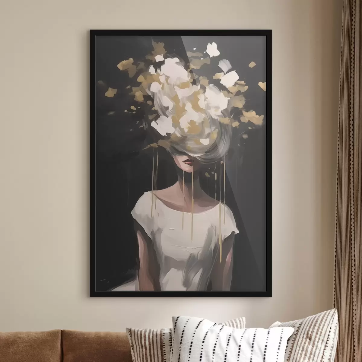 Affiche Image abstraite d'une silhouette féminine f43418