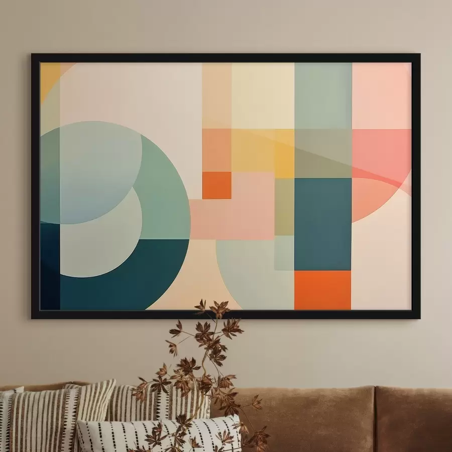 Papier peint photo Composition de couleurs dans le style Art nouveau f43421