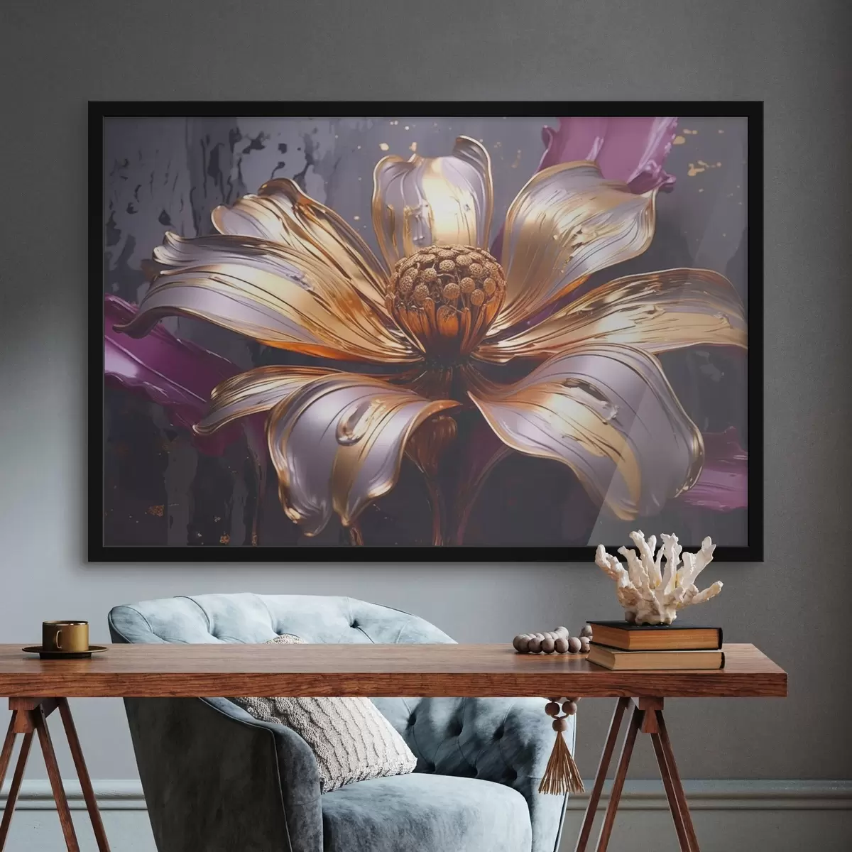 Poster Grote bloem f43425