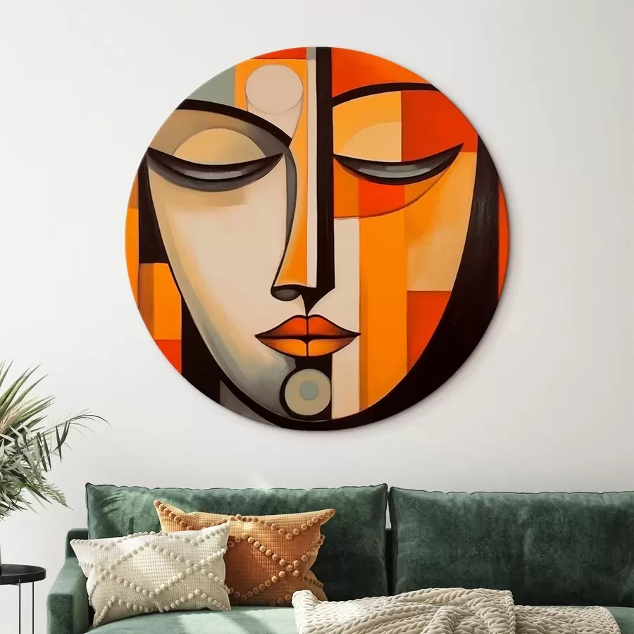  Peintures Portrait géométrique de style moderniste r43412