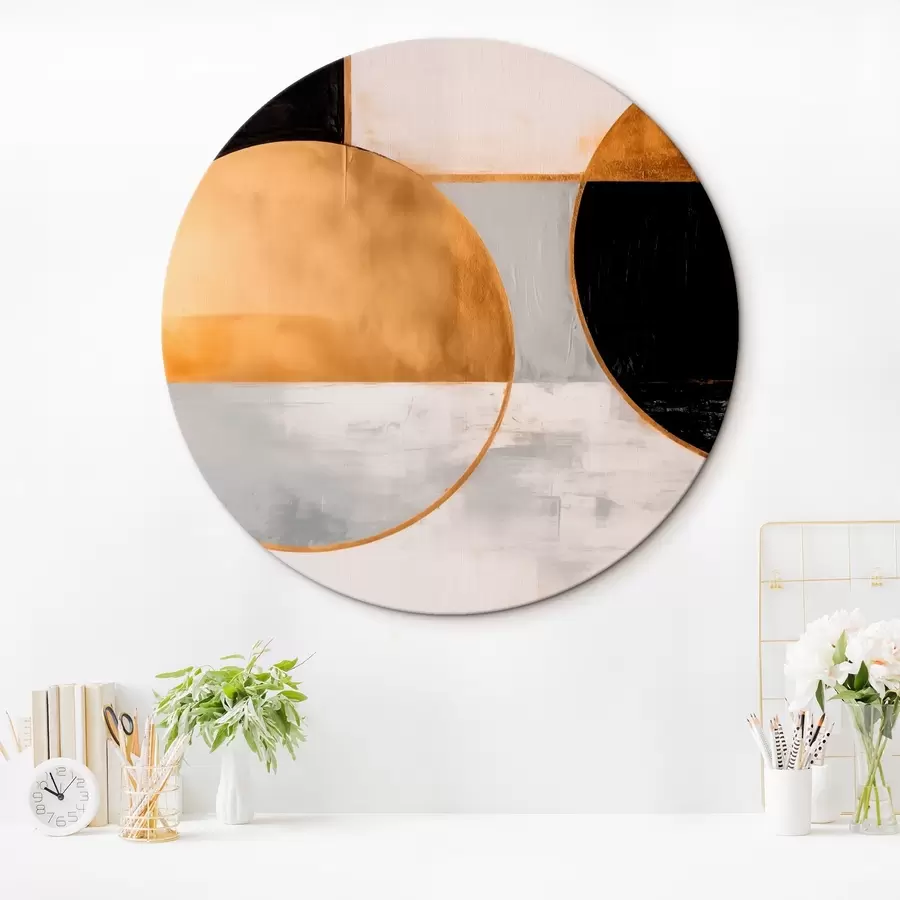  Schilderijen Geometrische compositie in minimalistische stijl r43420