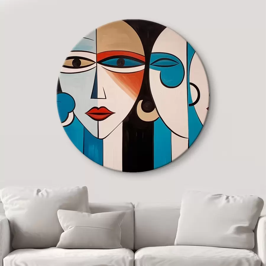  Schilderijen Kubistische vrouwenportretten r43427