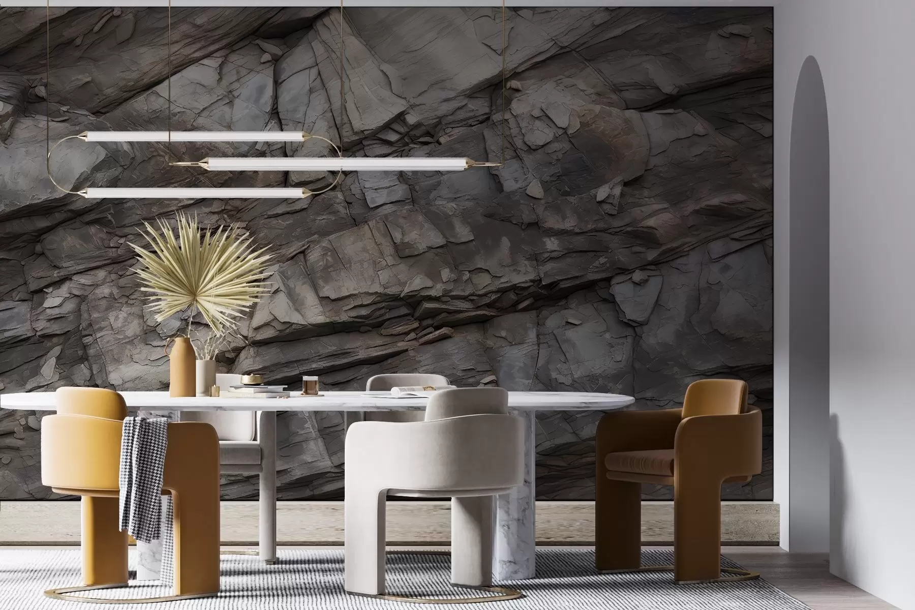 Fotobehang Geschilderde rotswand w03554