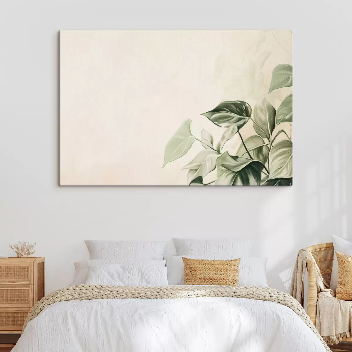  Peintures Feuilles de palmier, dessin au crayon, tropical, verdure s43509