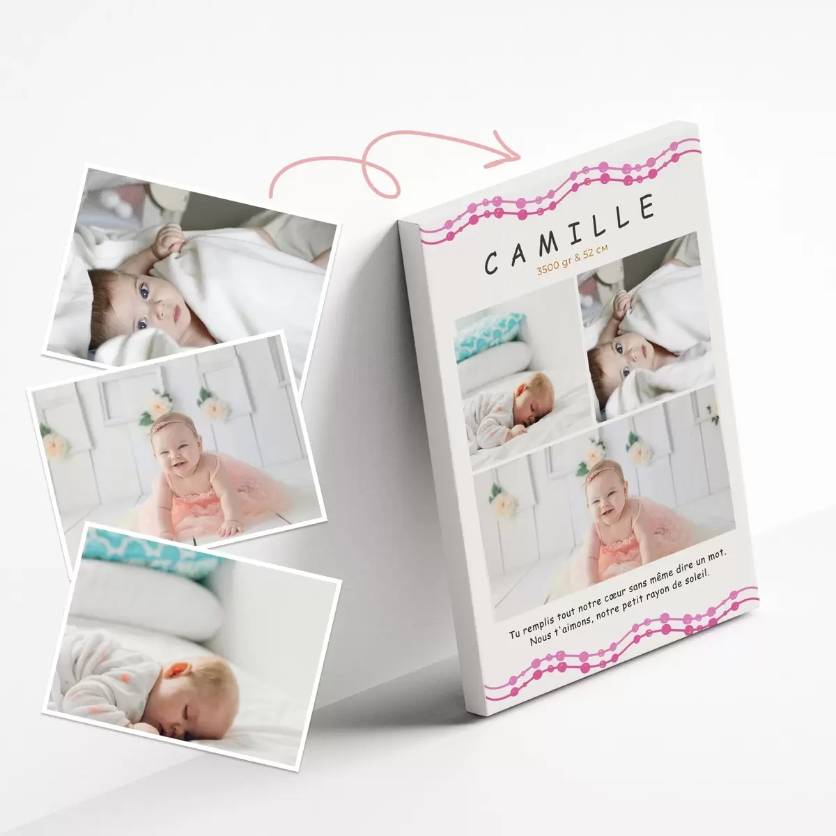  Schilderijen Dierbare momenten van een kleintje s43600