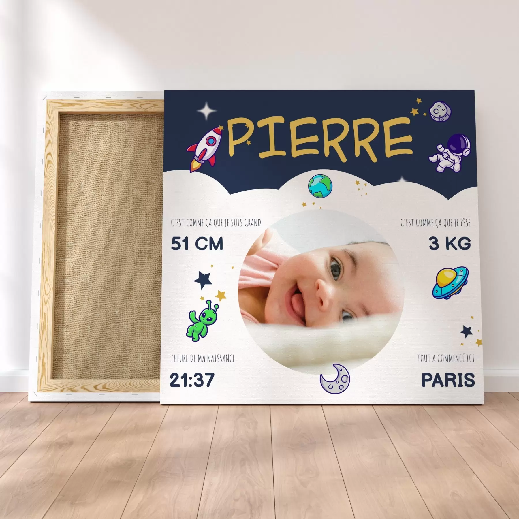  Schilderijen Welkom in de wereld, Pierre! s43612