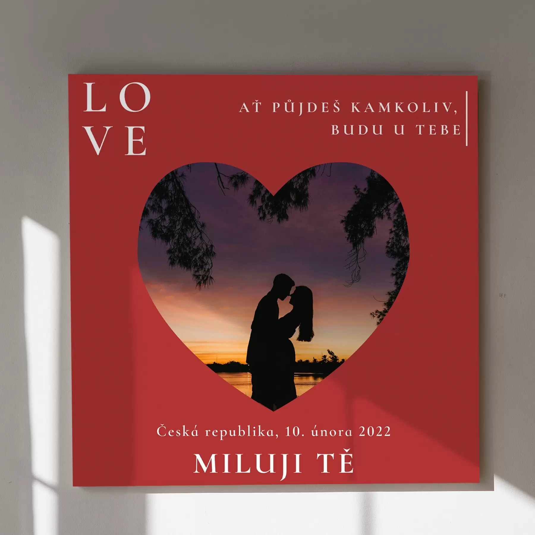  Peintures Amour infini dans la lueur du coucher de soleil s43608