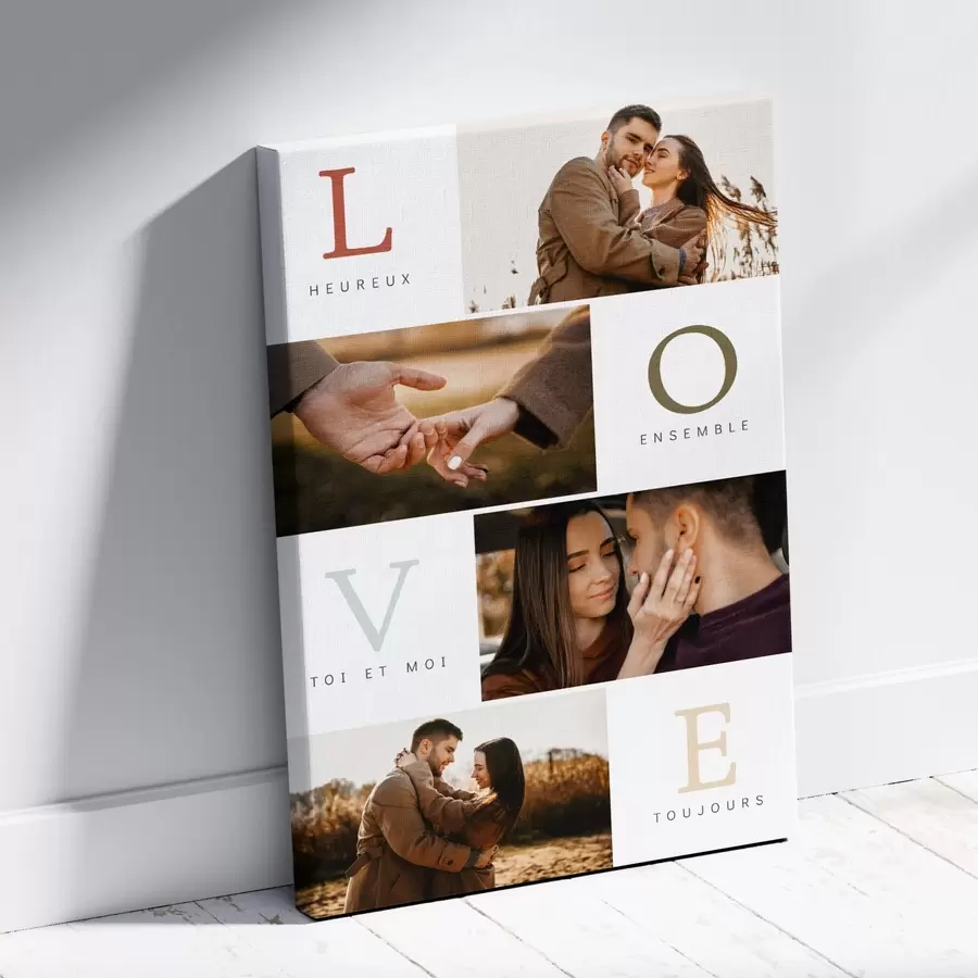  Schilderijen Liefde brengt ons altijd dichter bij elkaar s43615