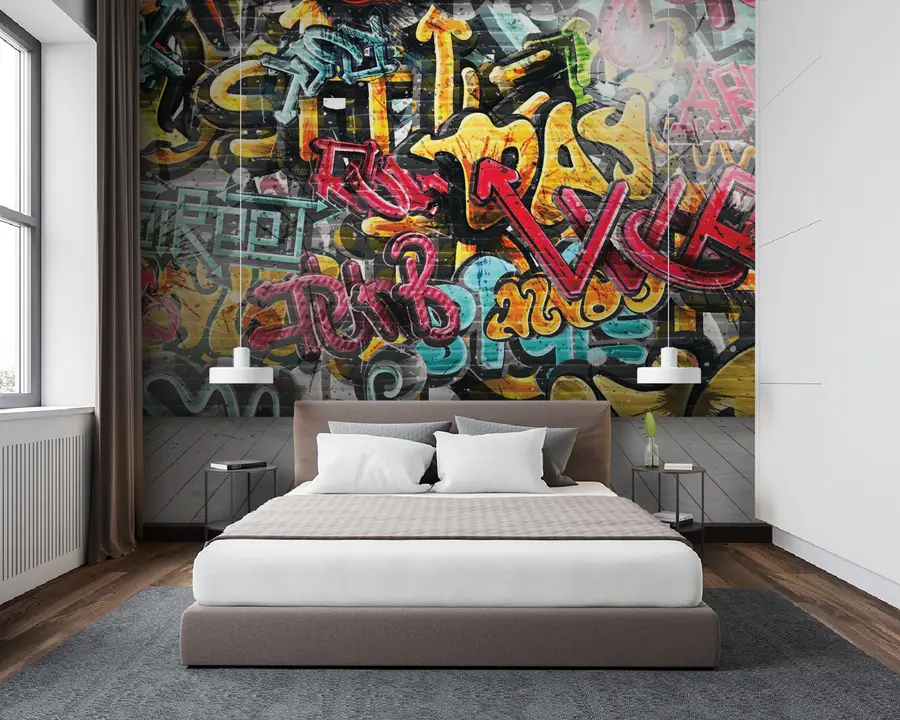 Fotobehang Kunstverf, verf en graffiti u56045