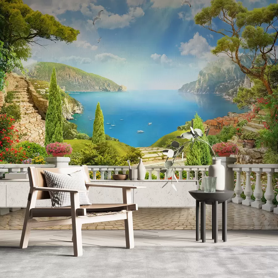 Fotobehang Lucht, wolk en water u60261