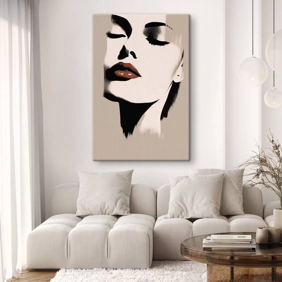  Schilderijen Minimalistisch vrouwenportret s43527