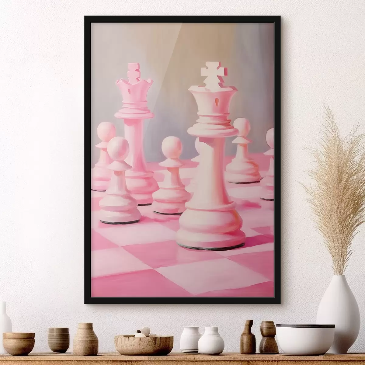 Affiche Pièces d'échecs f43514