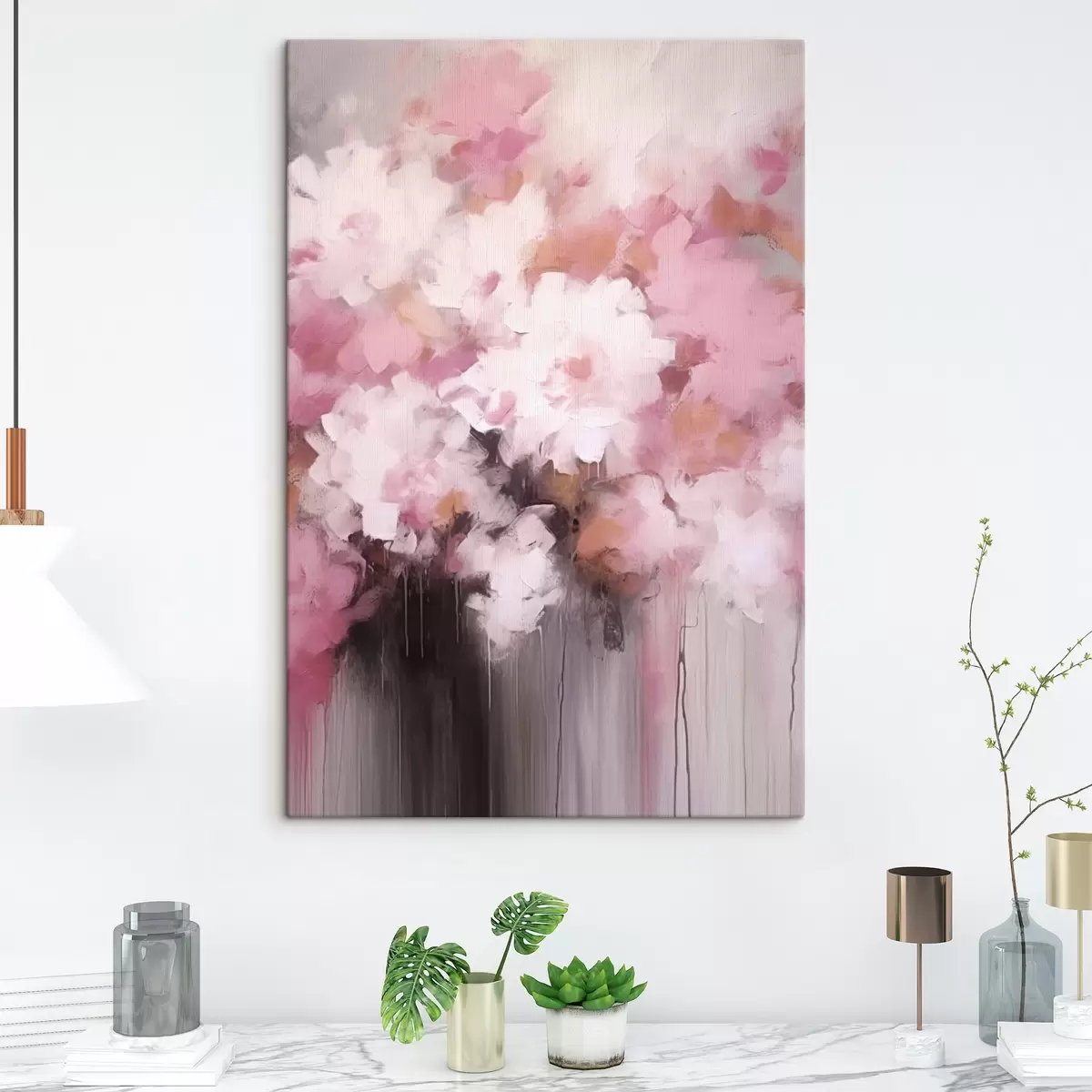  Schilderijen Abstractie van bloemen s43517