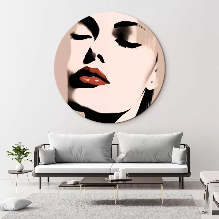  Schilderijen Minimalistisch vrouwenportret r43527