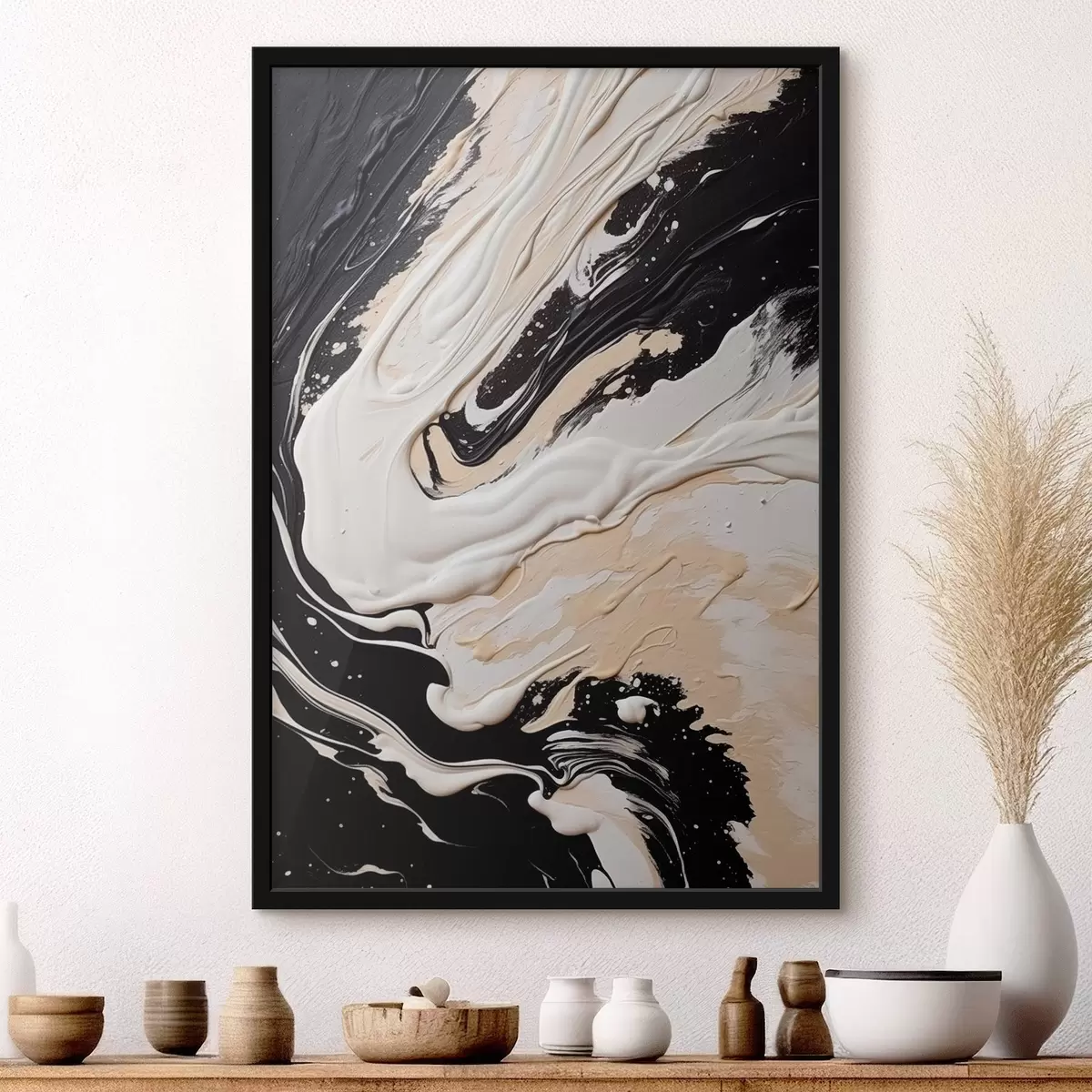 Poster Abstract patroon f43518