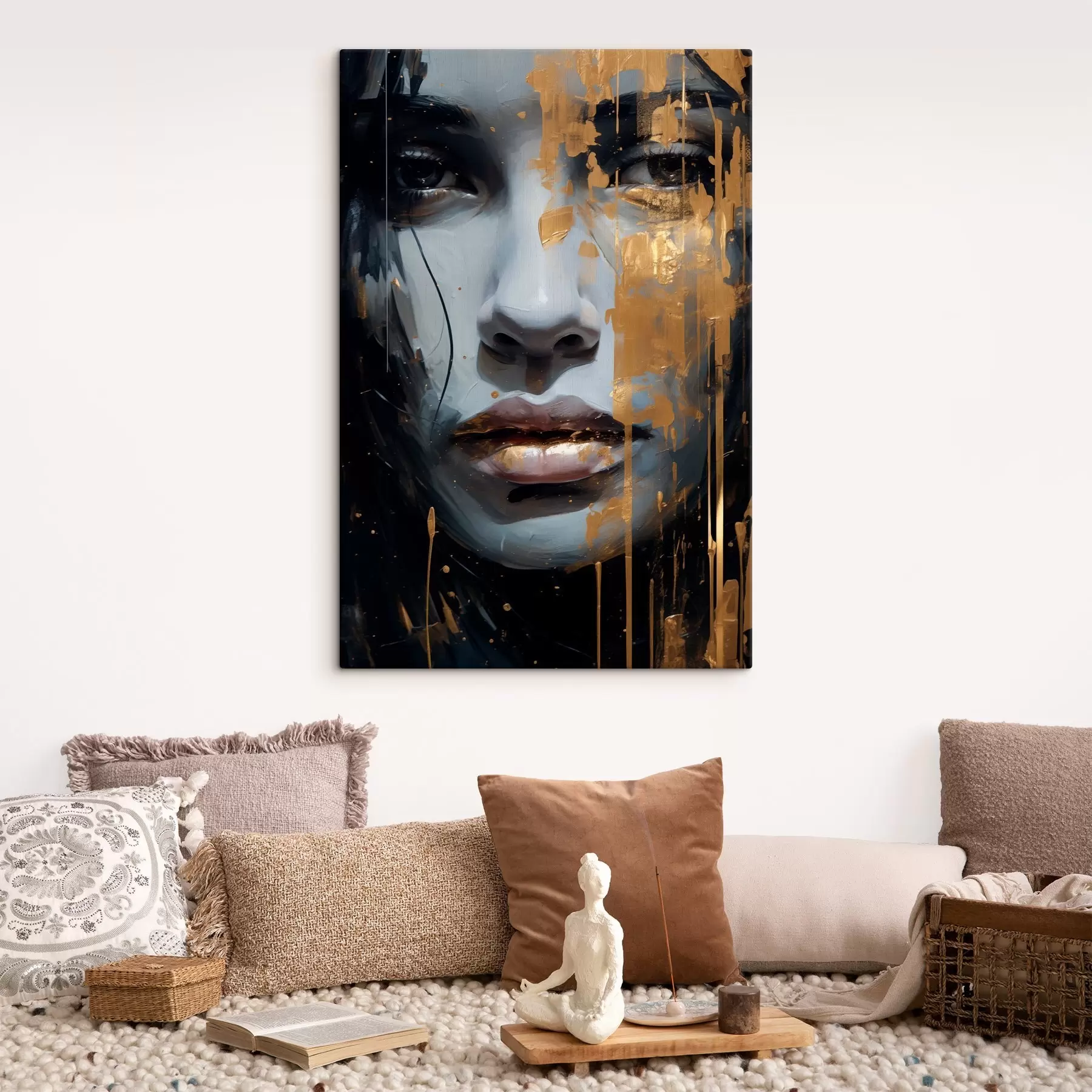  Peintures Visage peint énigmatique s43572