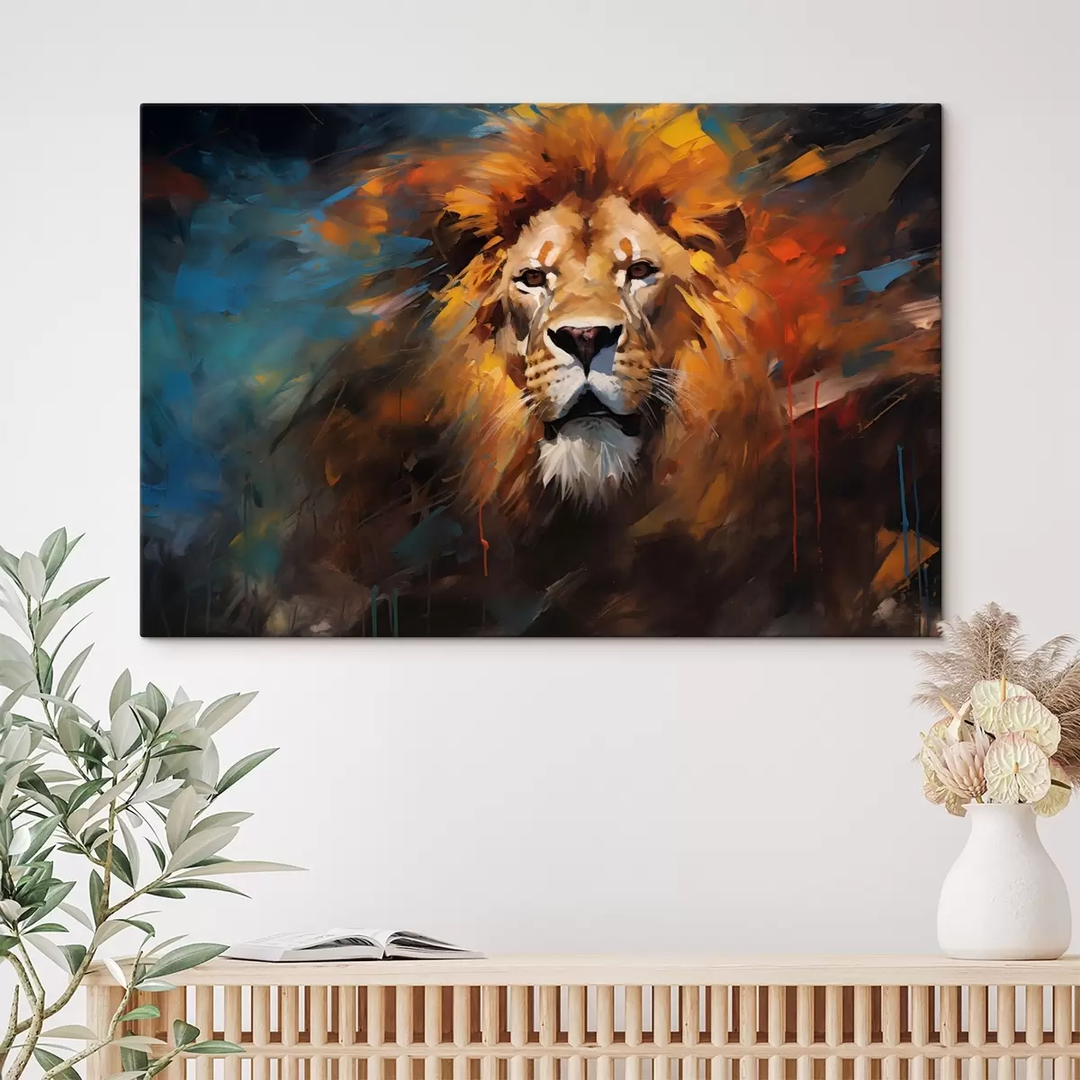  Peintures Rugissement majestueux s43581