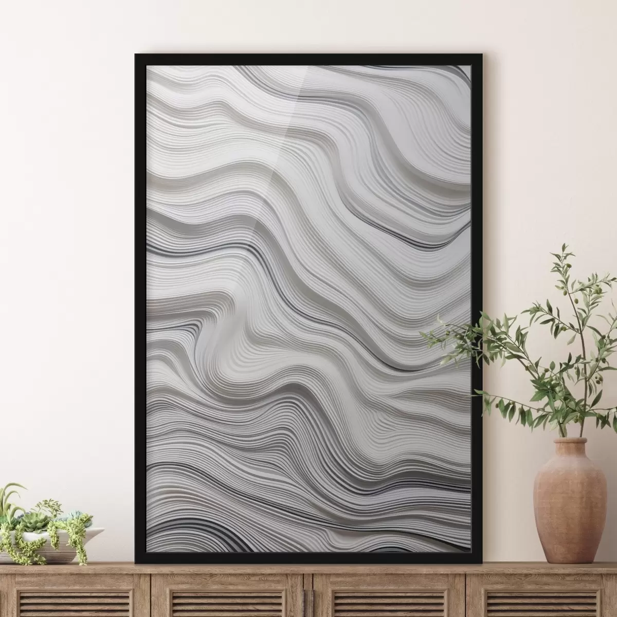 Poster Zonovergoten wilde bloemen f43554