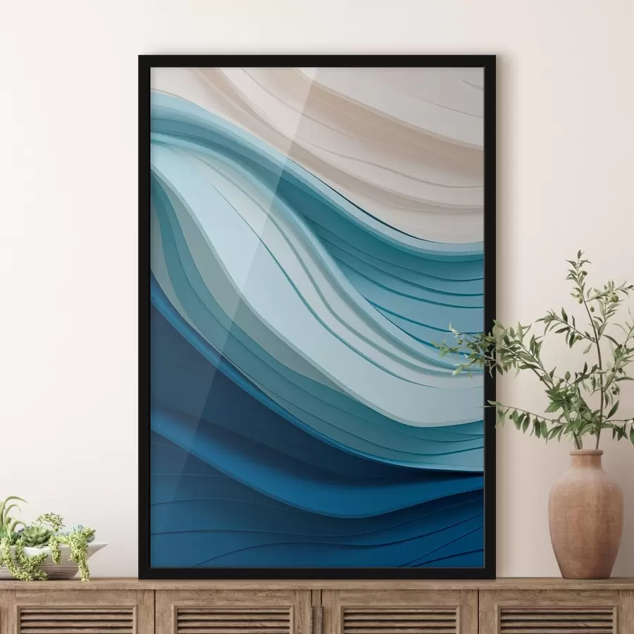 Fotobehang Zachte kleurgolven f43582