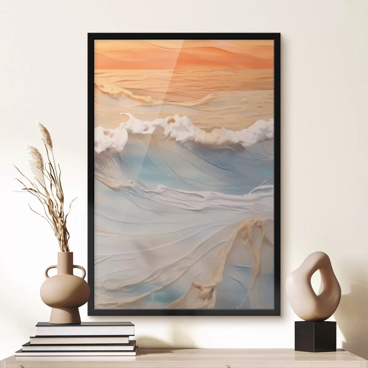 Poster Zonsondergang Getijden f43593