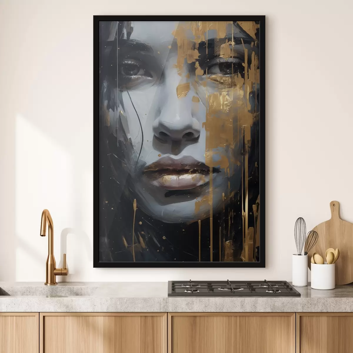 Affiche Visage peint énigmatique f43572