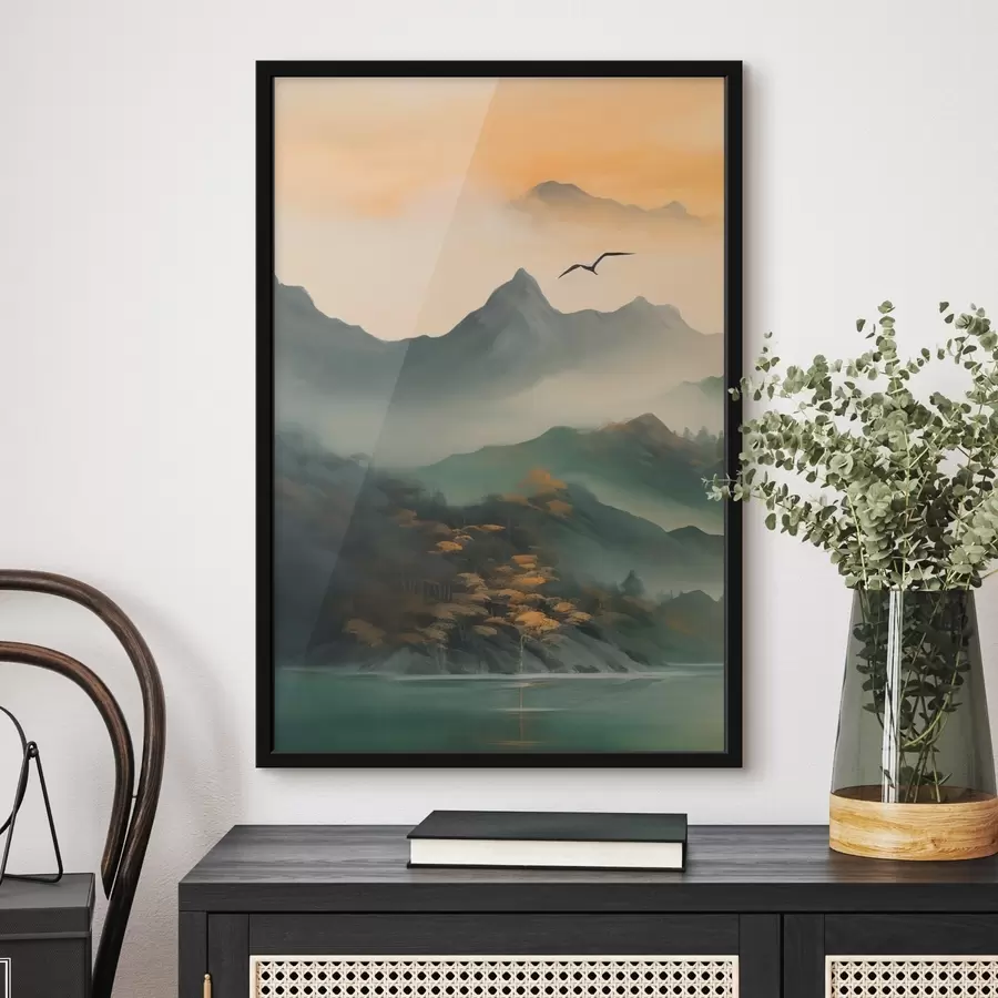 Fotobehang Mystieke Berg Dageraad f43588