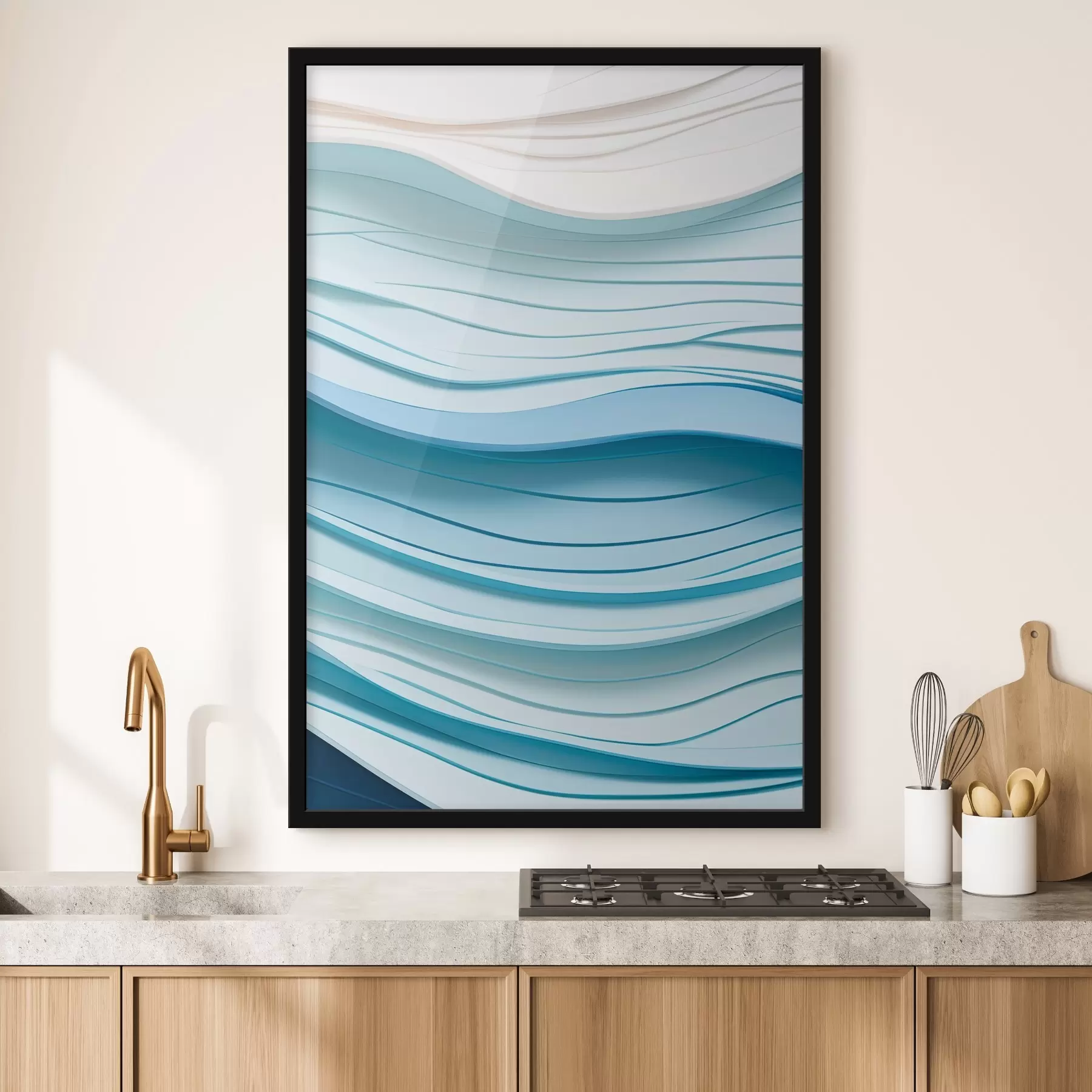 Fotobehang Zachte kleurgolven f43584