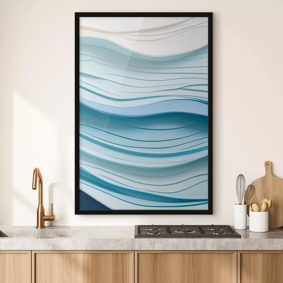  Schilderijen Zachte kleurgolven f43584