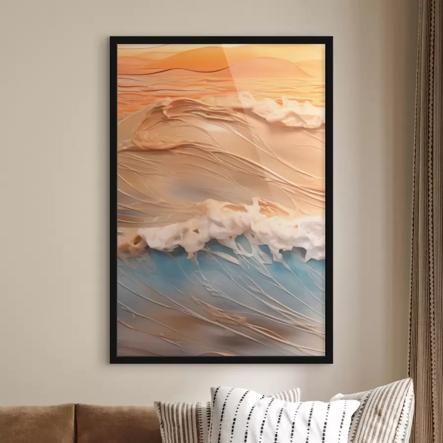 Fotobehang Golven van Sereniteit f43591