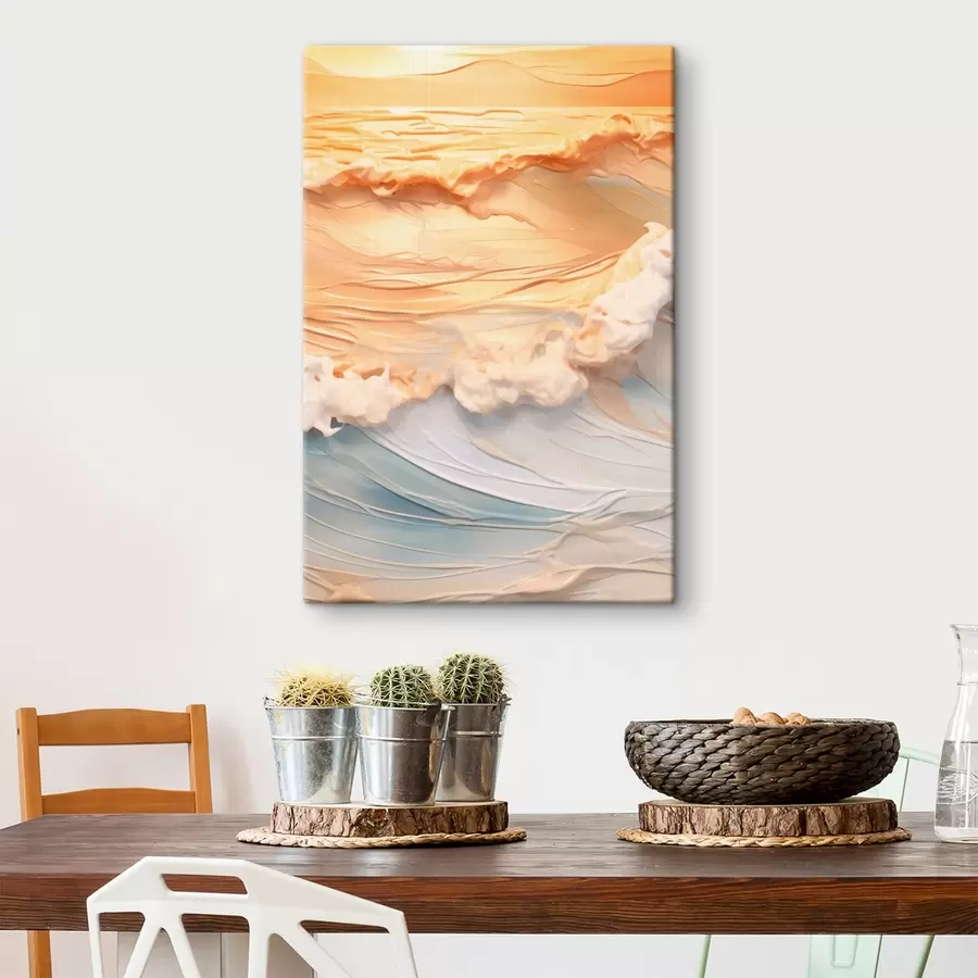  Peintures L'étreinte de l'océan s43592