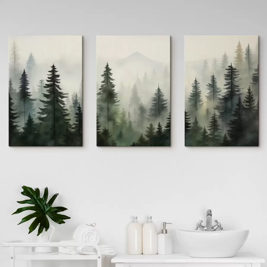  Peintures Paysage forestier m00431