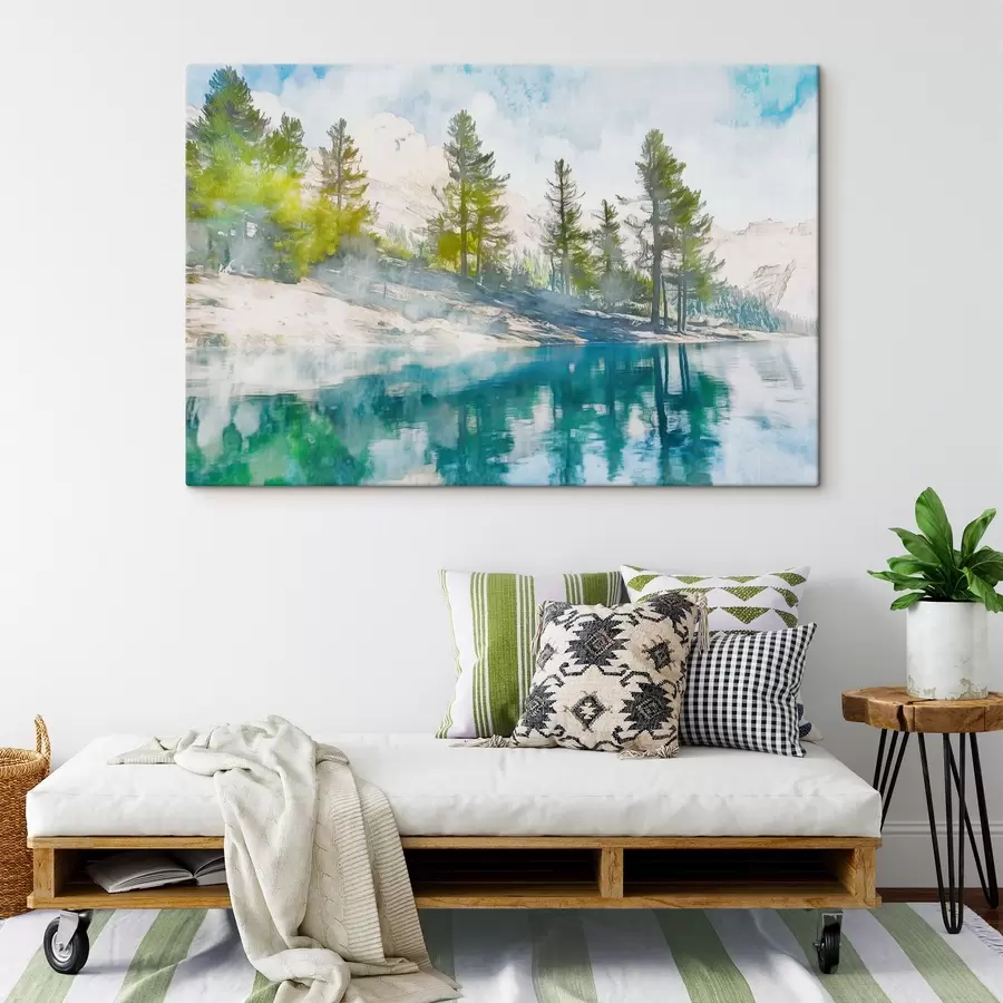  Peintures Rive du lac s43924