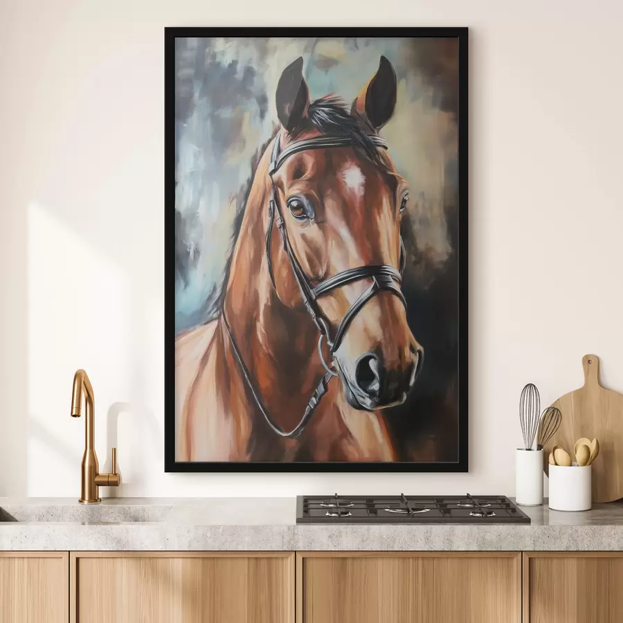 Fotobehang Portret van een paard f43917
