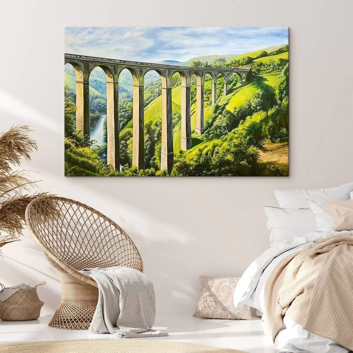  Peintures Vieux pont dans les montagnes s43920