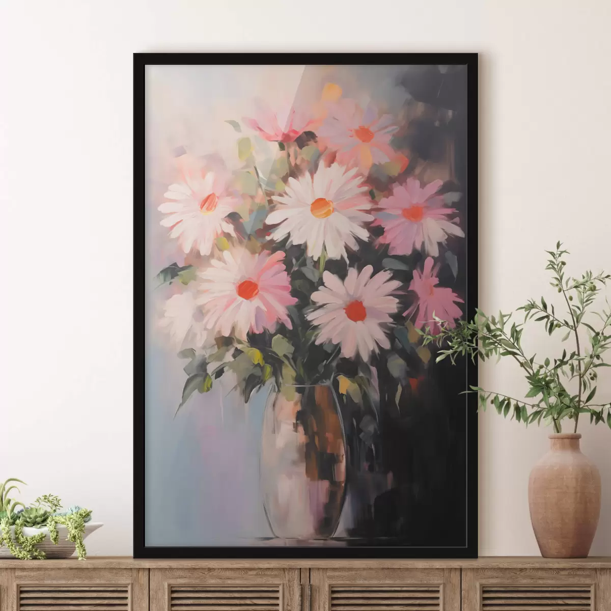 Affiche Un bouquet de fleurs dans un vase f42997