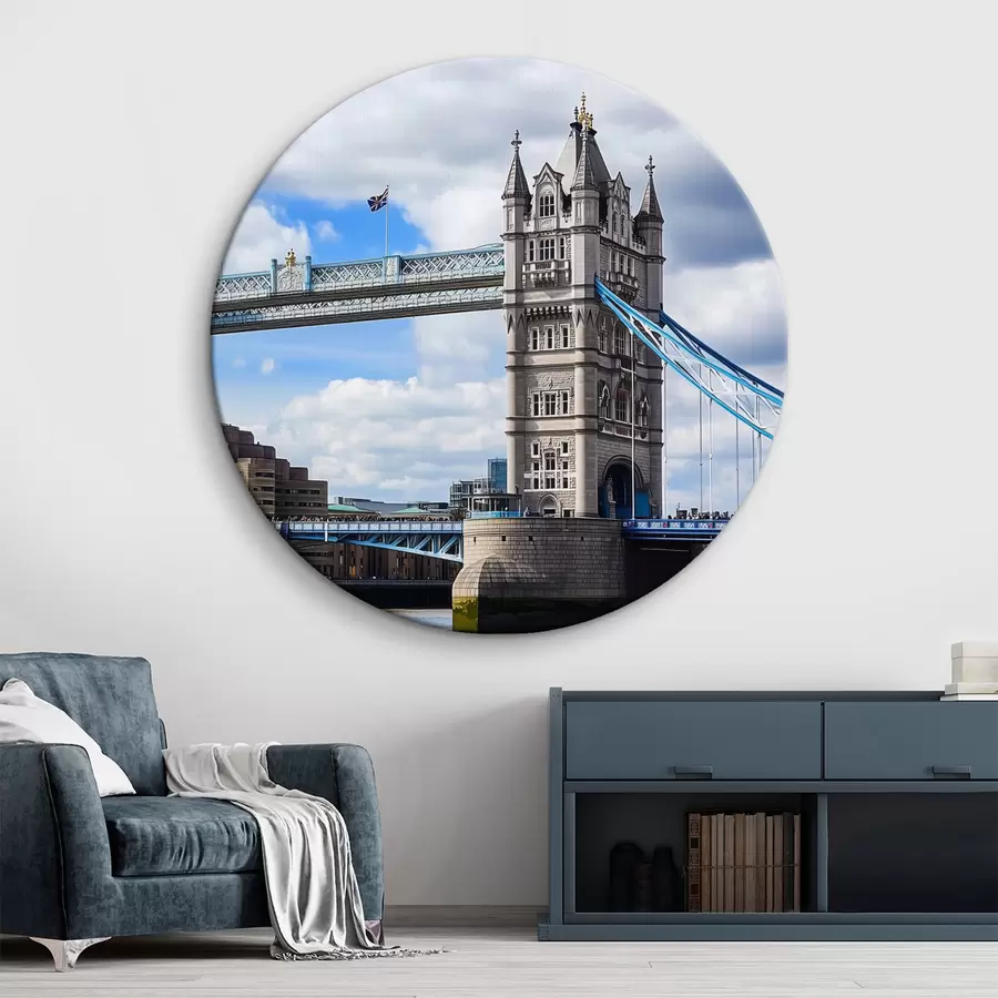  Schilderijen Brug onder de blauwe hemel r43918