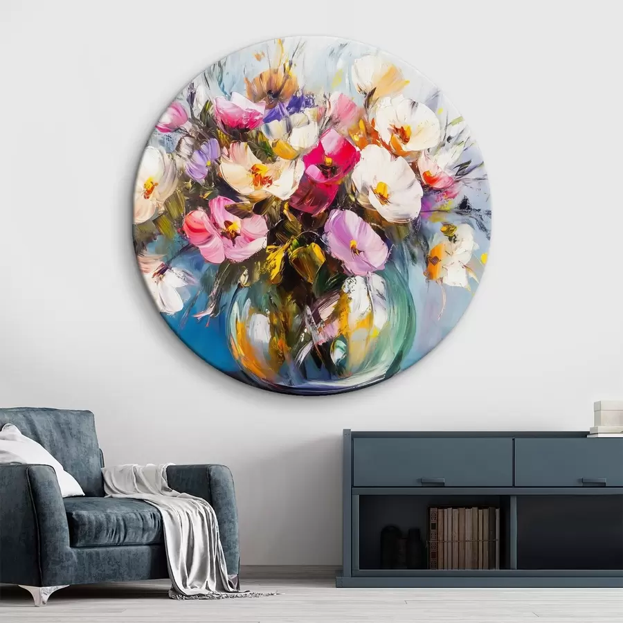  Schilderijen Fijn boeket in olieverfstijl r43913