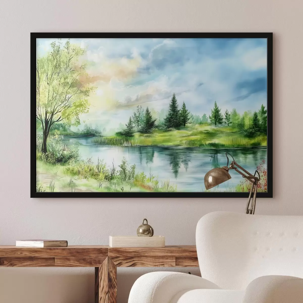 Affiche Belle vue sur le lac f43923