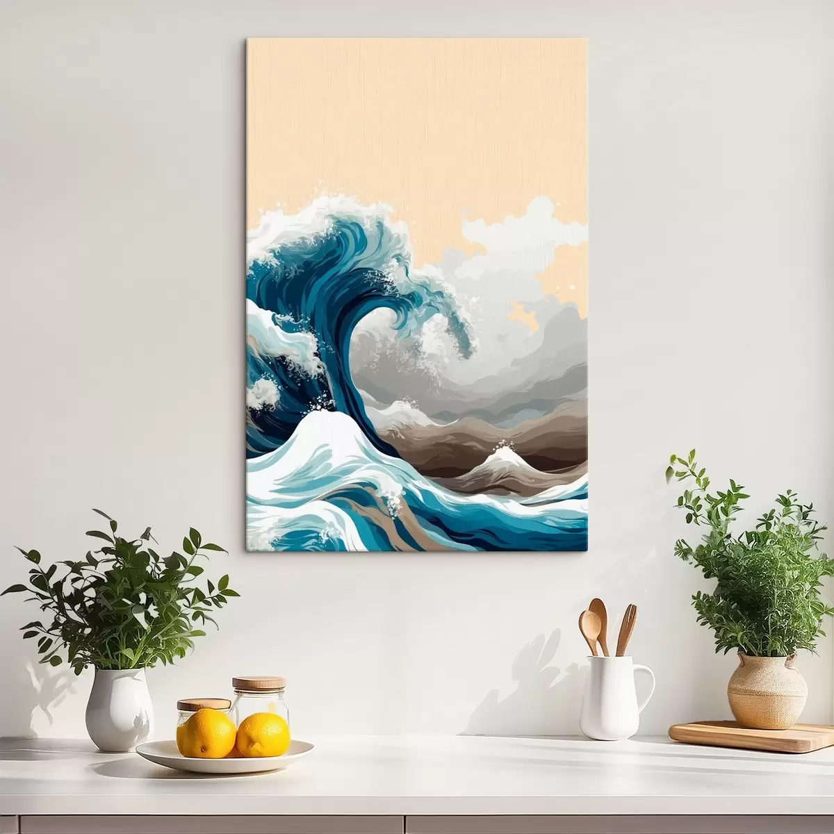 Peintures Tsunami en style vectoriel s43455
