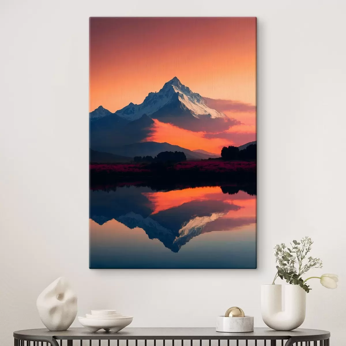  Schilderijen Grote besneeuwde berg s43465