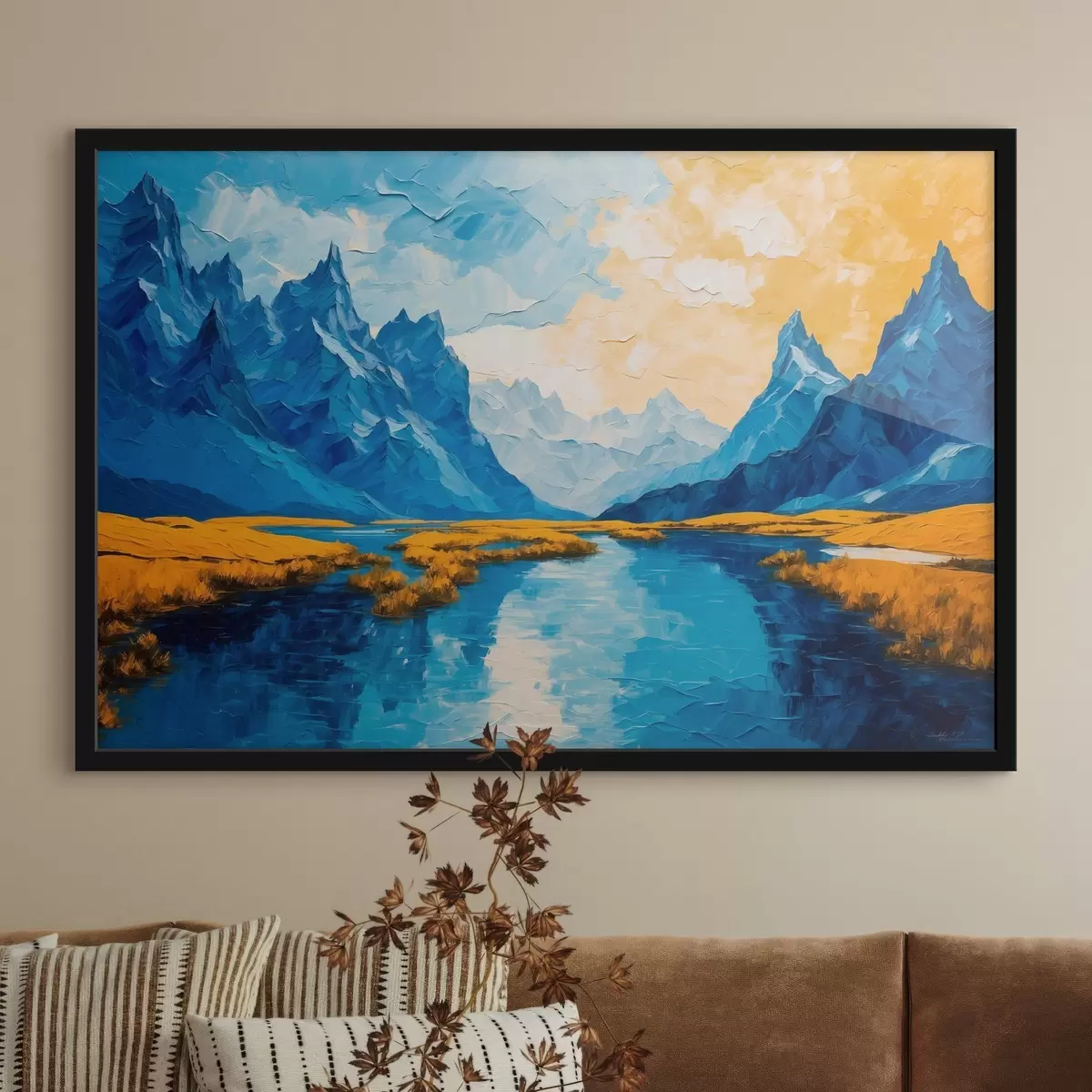 Affiche Lac dans les montagnes f43449