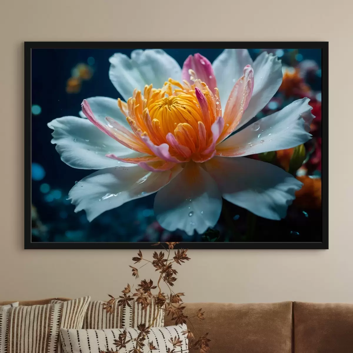 Affiche Fleur hyperréaliste f43871