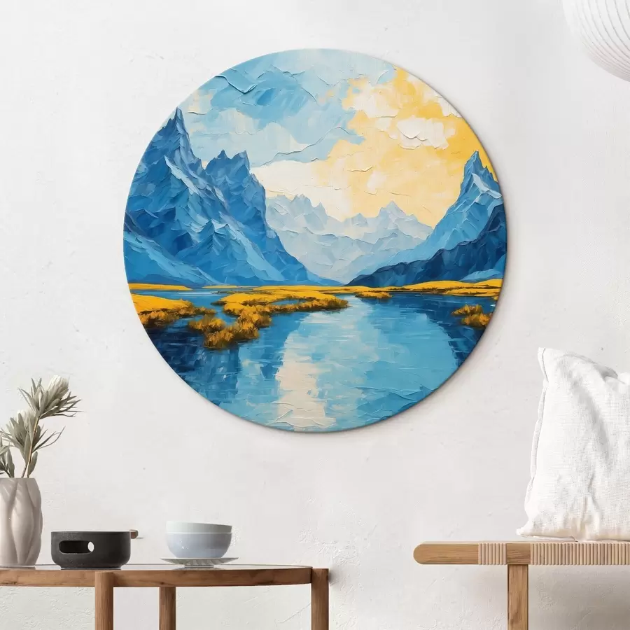  Peintures Lac dans les montagnes r43449